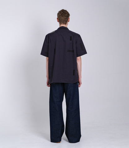 THE SS SHIRT - INK BLACK (MOSAIC) - TANAKA