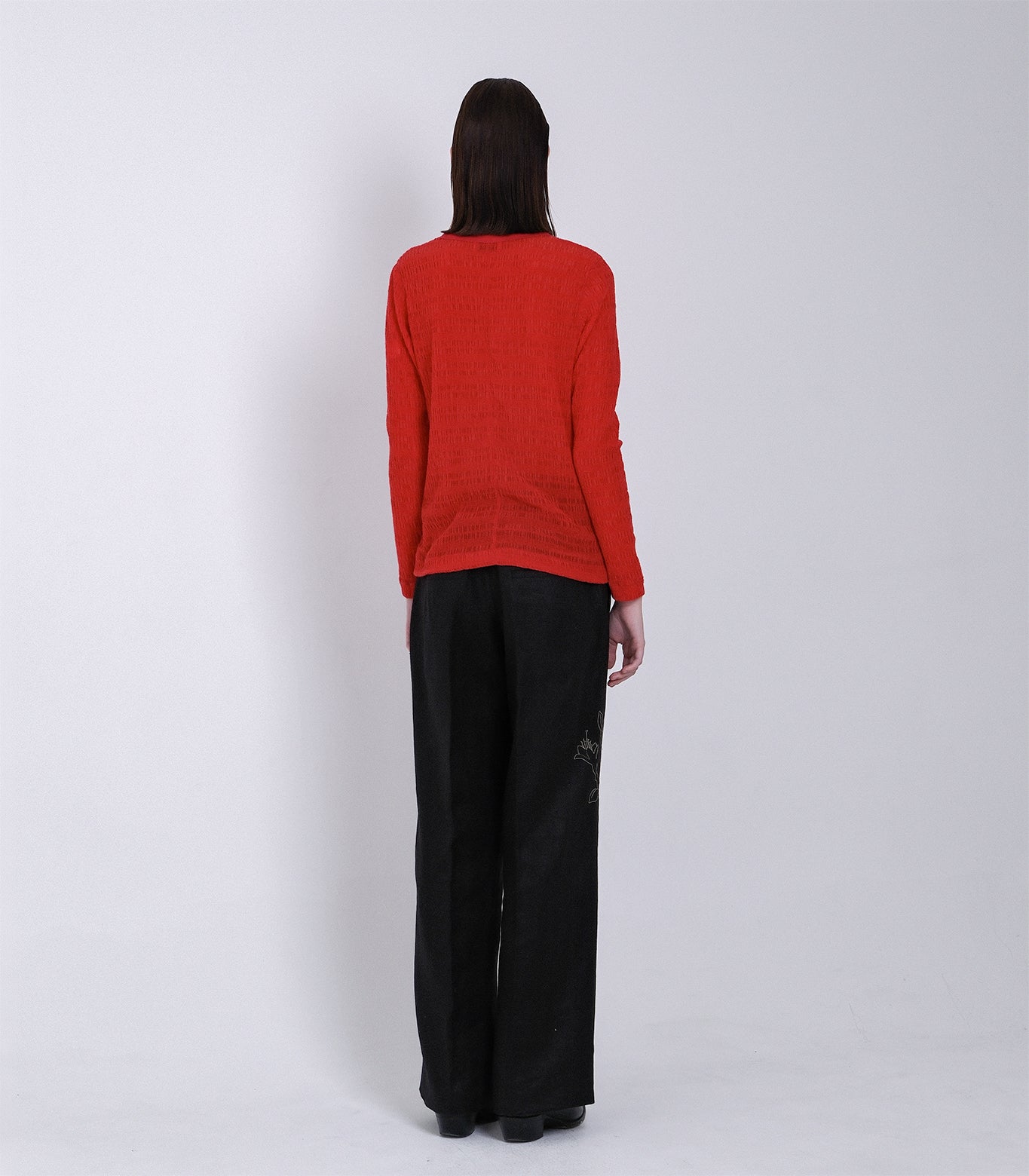 LONG SLEEVE TEE - RED - TANAKA