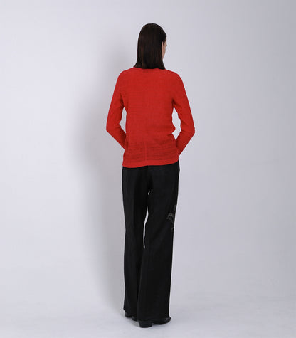 LONG SLEEVE TEE - RED - TANAKA