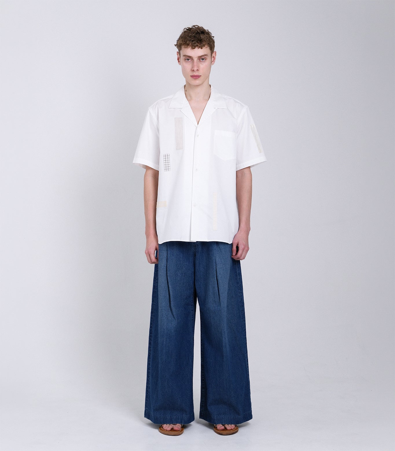 THE SS SHIRT - WHITE (MOSAIC) - TANAKA