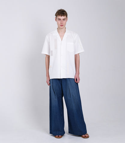 THE SS SHIRT - WHITE (MOSAIC) - TANAKA