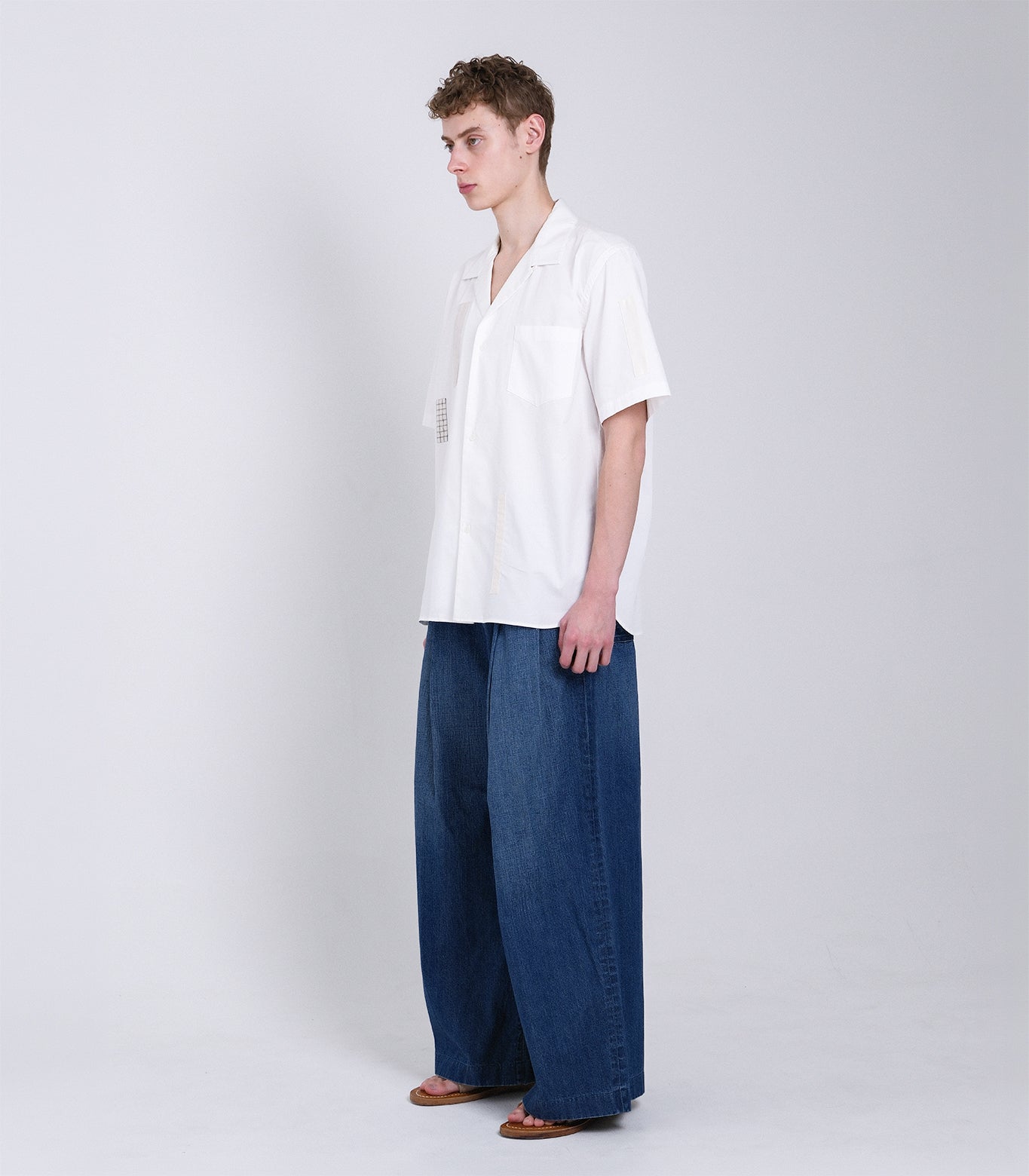THE SS SHIRT - WHITE (MOSAIC) - TANAKA