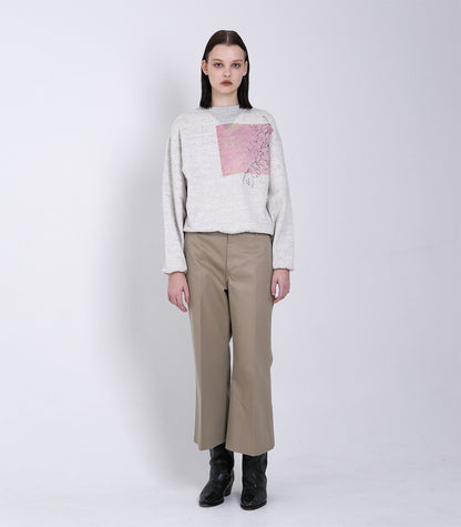 THE SWEATSHIRT - OATMEAL(FLOWER) - TANAKA