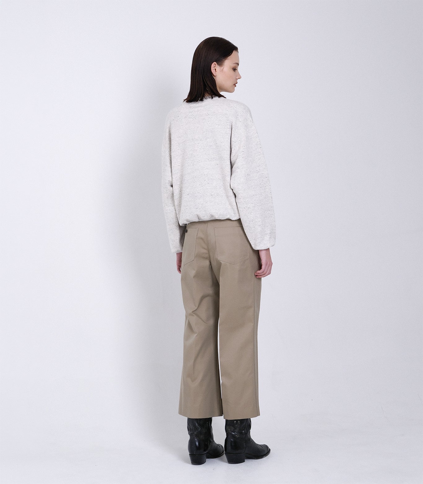 THE SWEATSHIRT - OATMEAL(FLOWER) - TANAKA