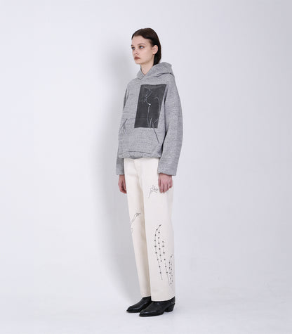 THE SWEAT HOODIE - HEATHER GRAY(CACTUS) - TANAKA