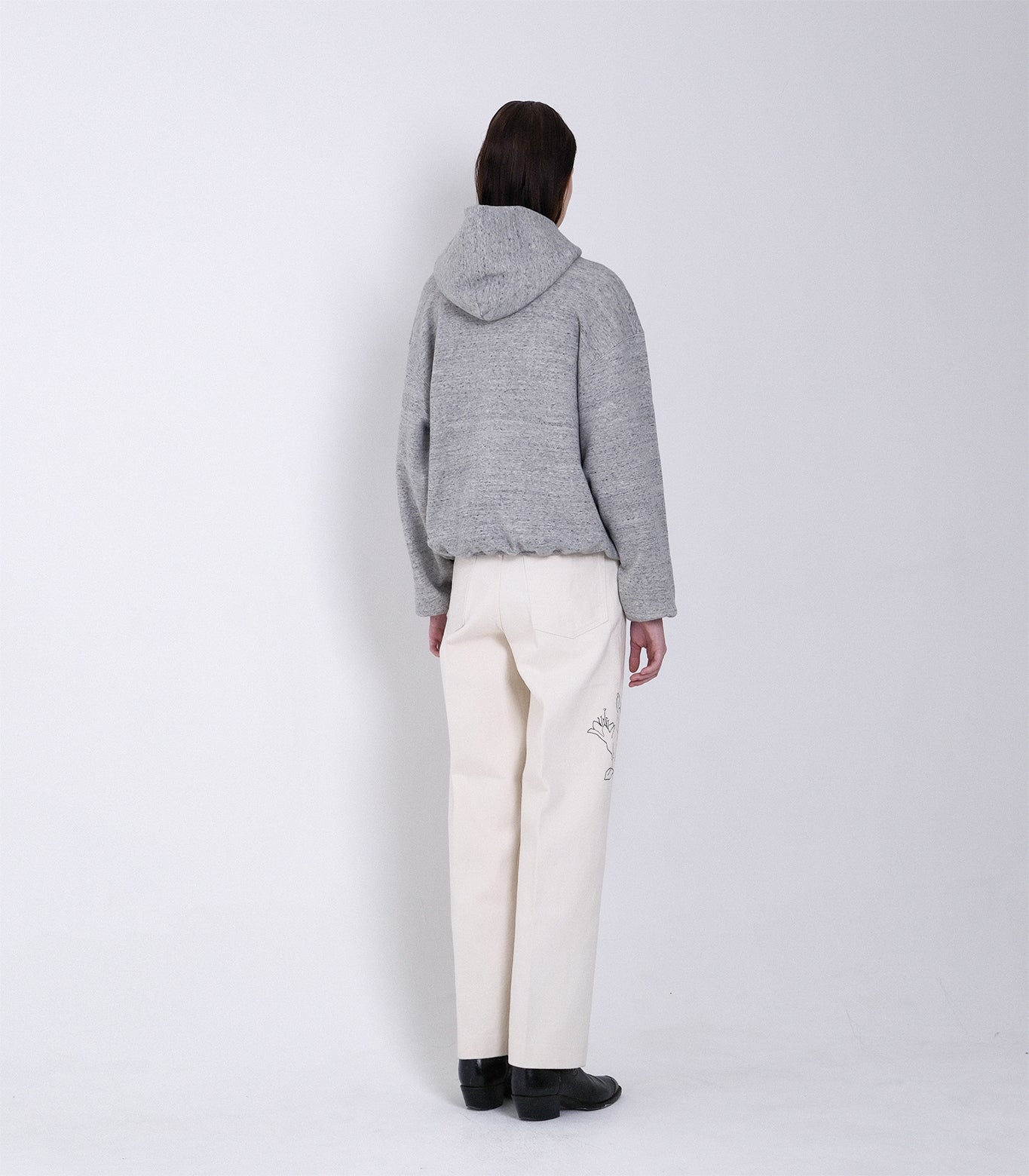 THE SWEAT HOODIE - HEATHER GRAY(CACTUS) - TANAKA