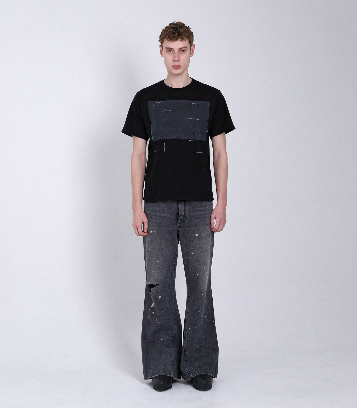 THE TEE - BLACK (PRINT) - TANAKA