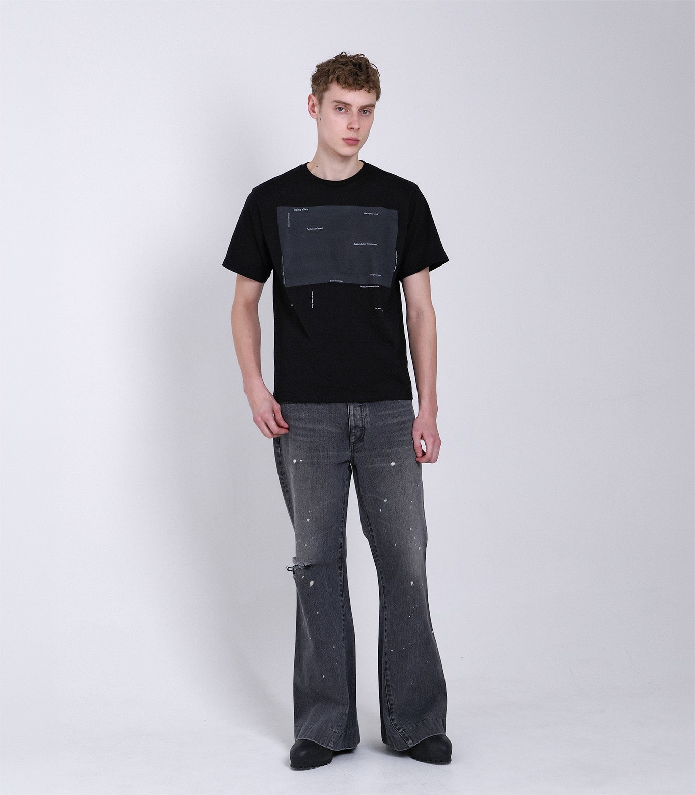 THE TEE - BLACK (PRINT) - TANAKA