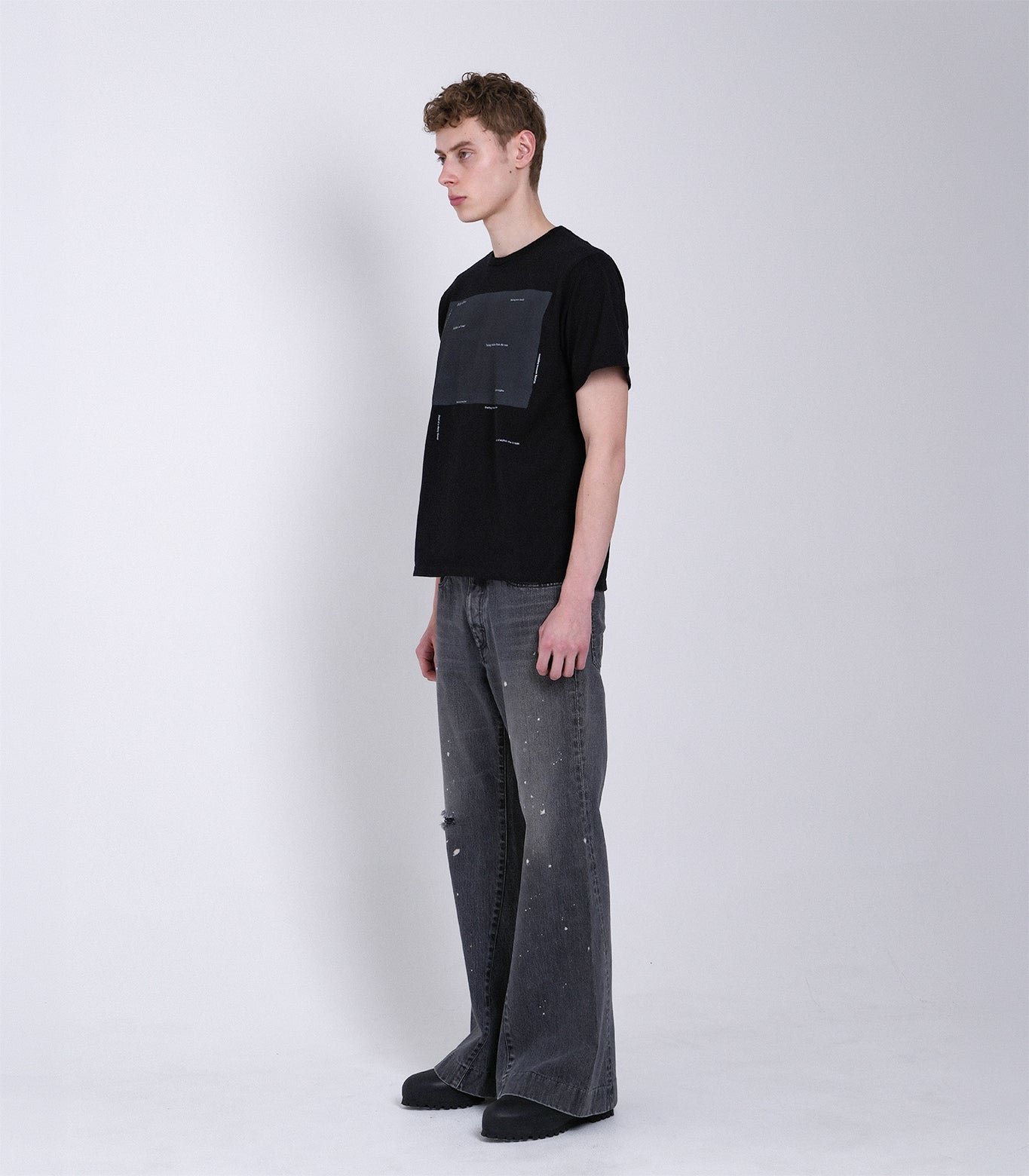 THE TEE - BLACK (PRINT) - TANAKA