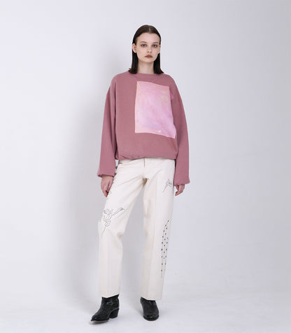 THE SWEATSHIRT - CORAL(FLOWER) - TANAKA