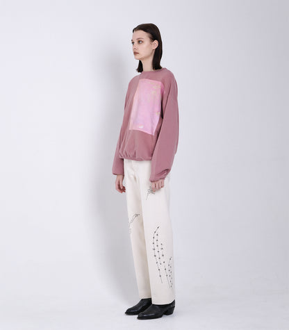 THE SWEATSHIRT - CORAL(FLOWER) - TANAKA
