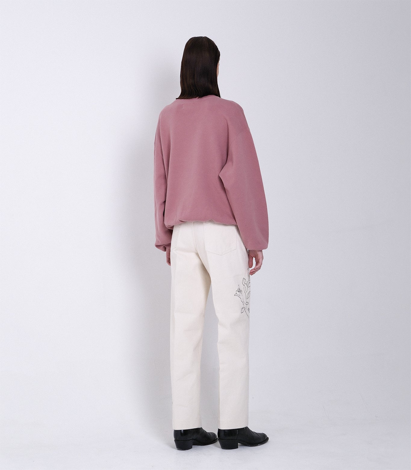 THE SWEATSHIRT - CORAL(FLOWER) - TANAKA
