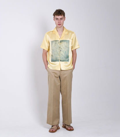 THE SS SHIRT - LIGHT YELLOW (FLOWER) - TANAKA