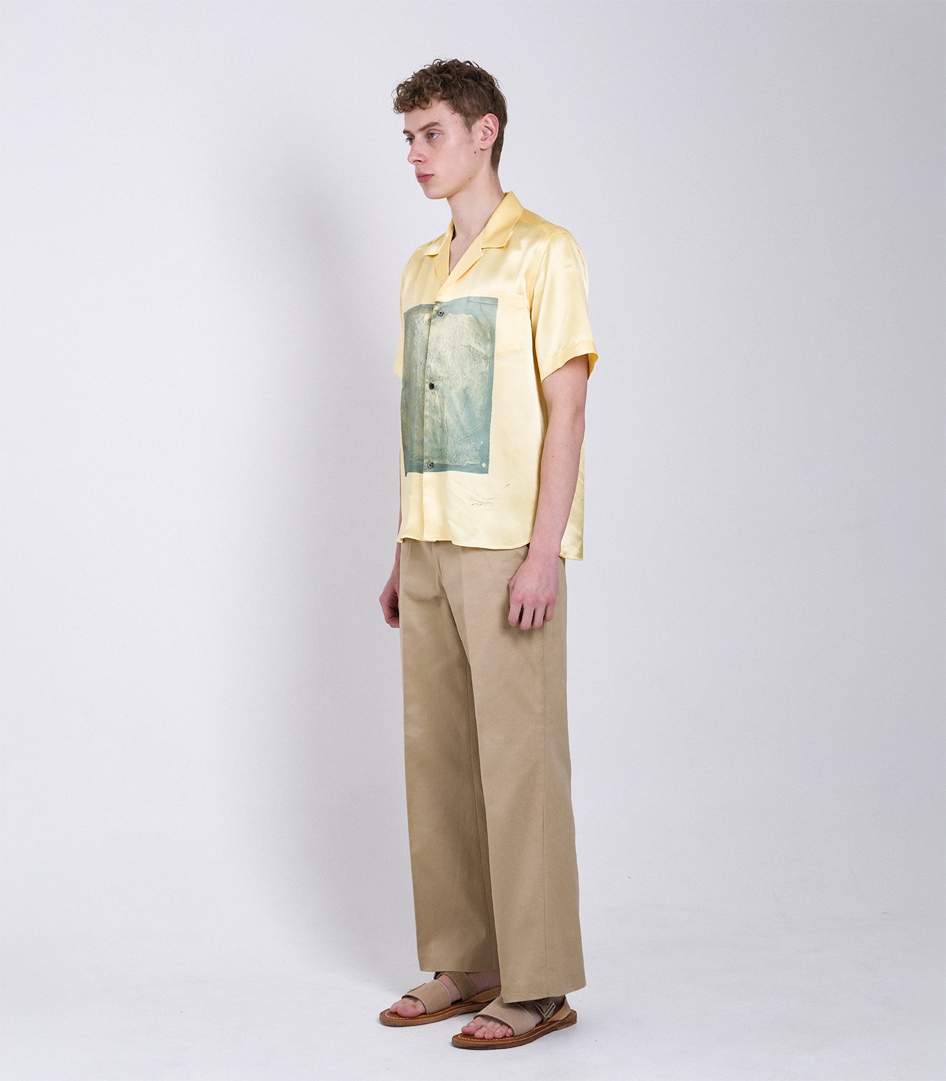 THE SS SHIRT - LIGHT YELLOW (FLOWER) - TANAKA