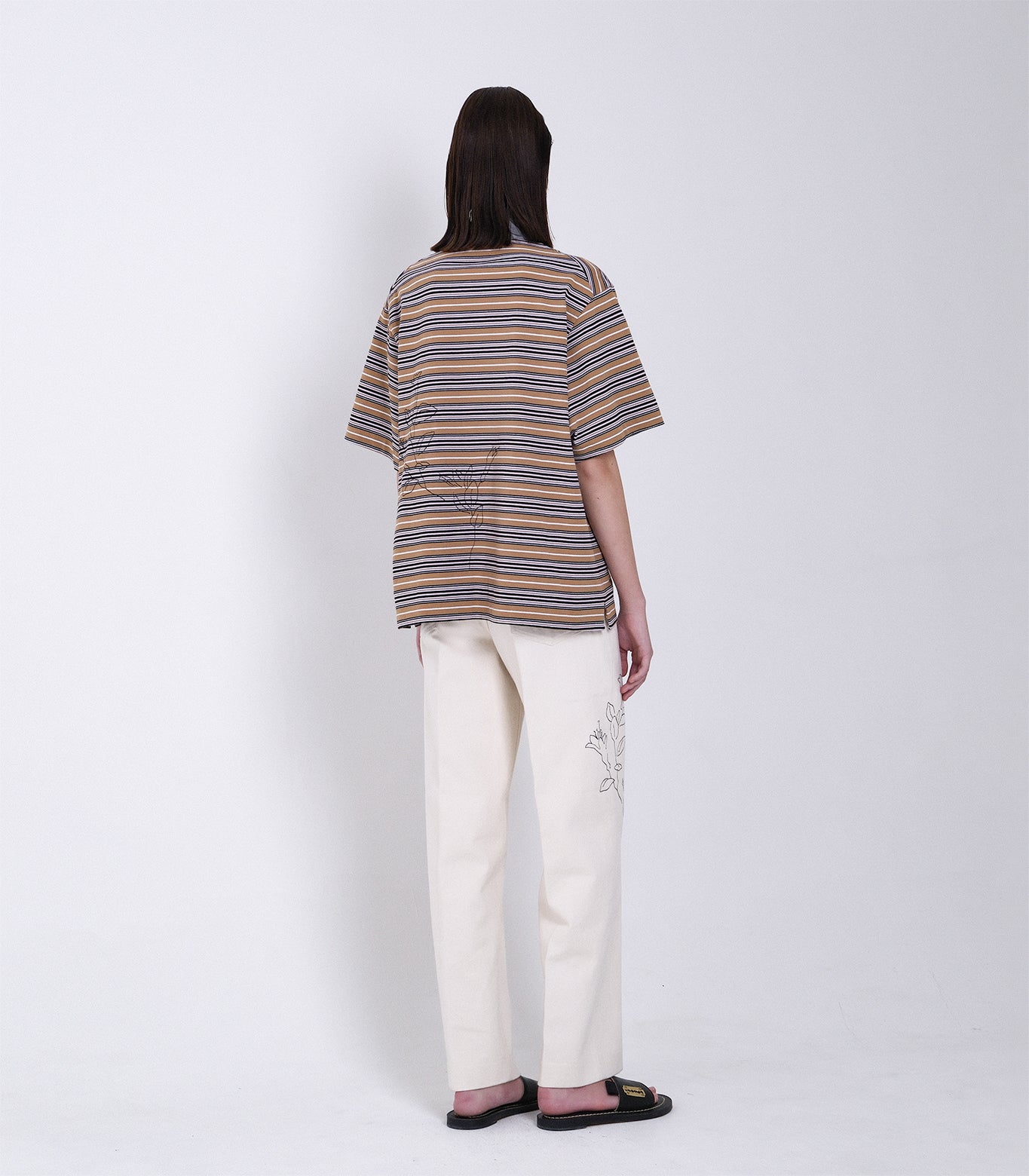 THE POLOSHIRTS - MULTI STRIPE(EMBROIDERY) - TANAKA
