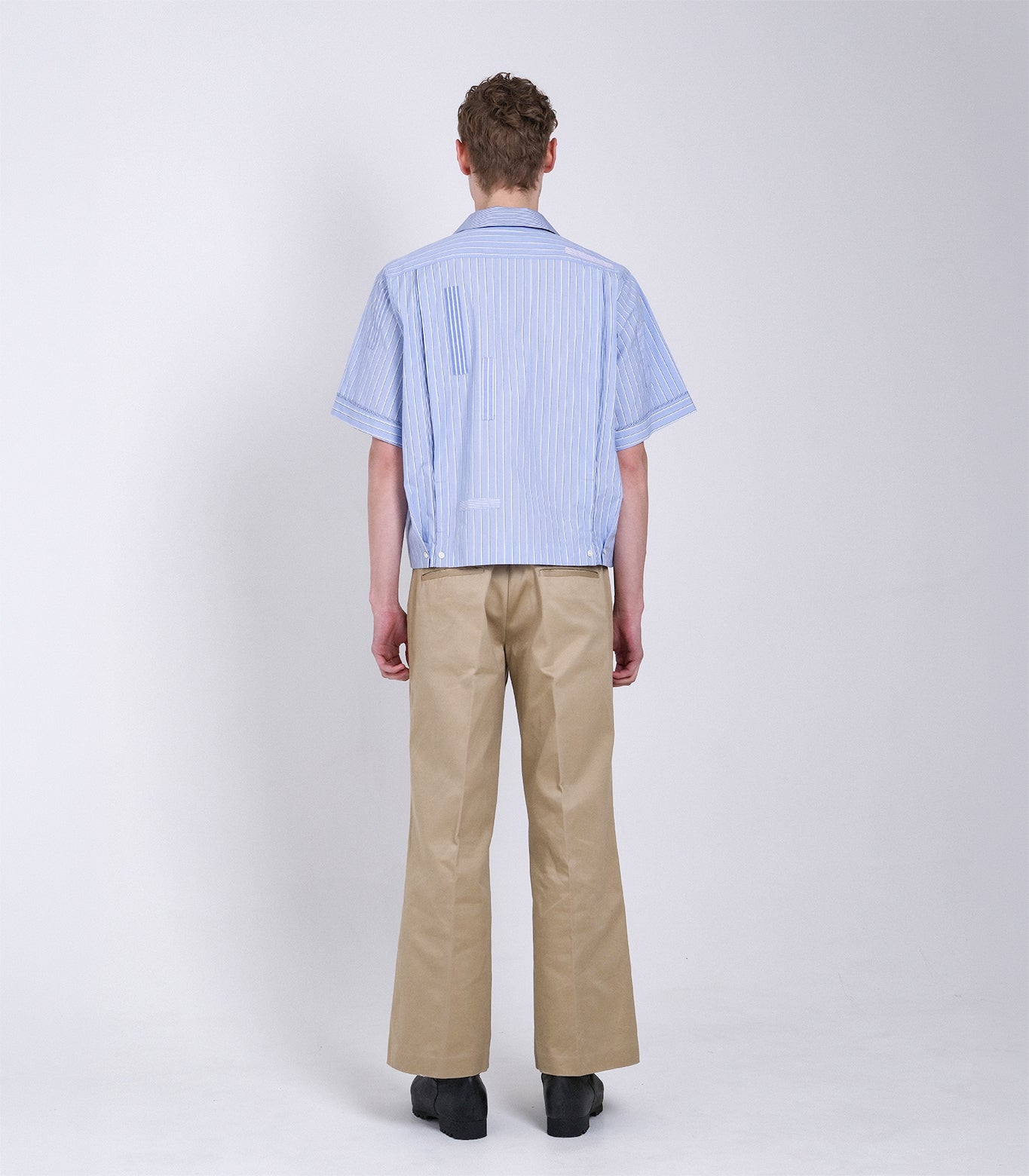 【 Coming Soon 】BOWLING SHIRT - BLUE STRIPE (MOSAIC) - TANAKA
