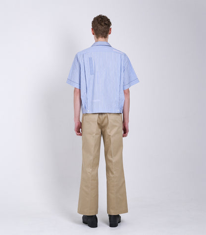 【 Coming Soon 】BOWLING SHIRT - BLUE STRIPE (MOSAIC) - TANAKA