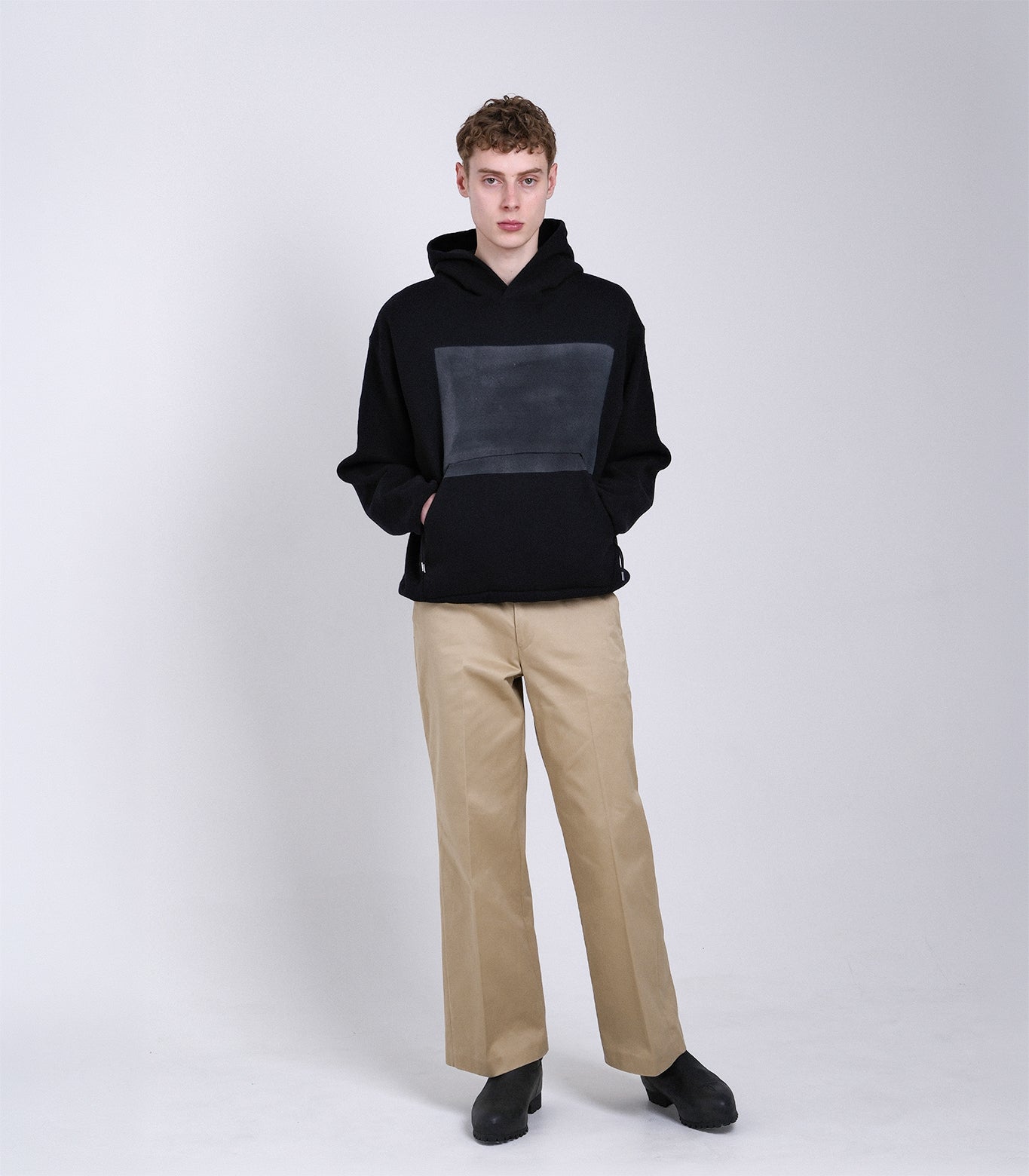 THE SWEAT HOODIE - BLACK(FLOWER) - TANAKA