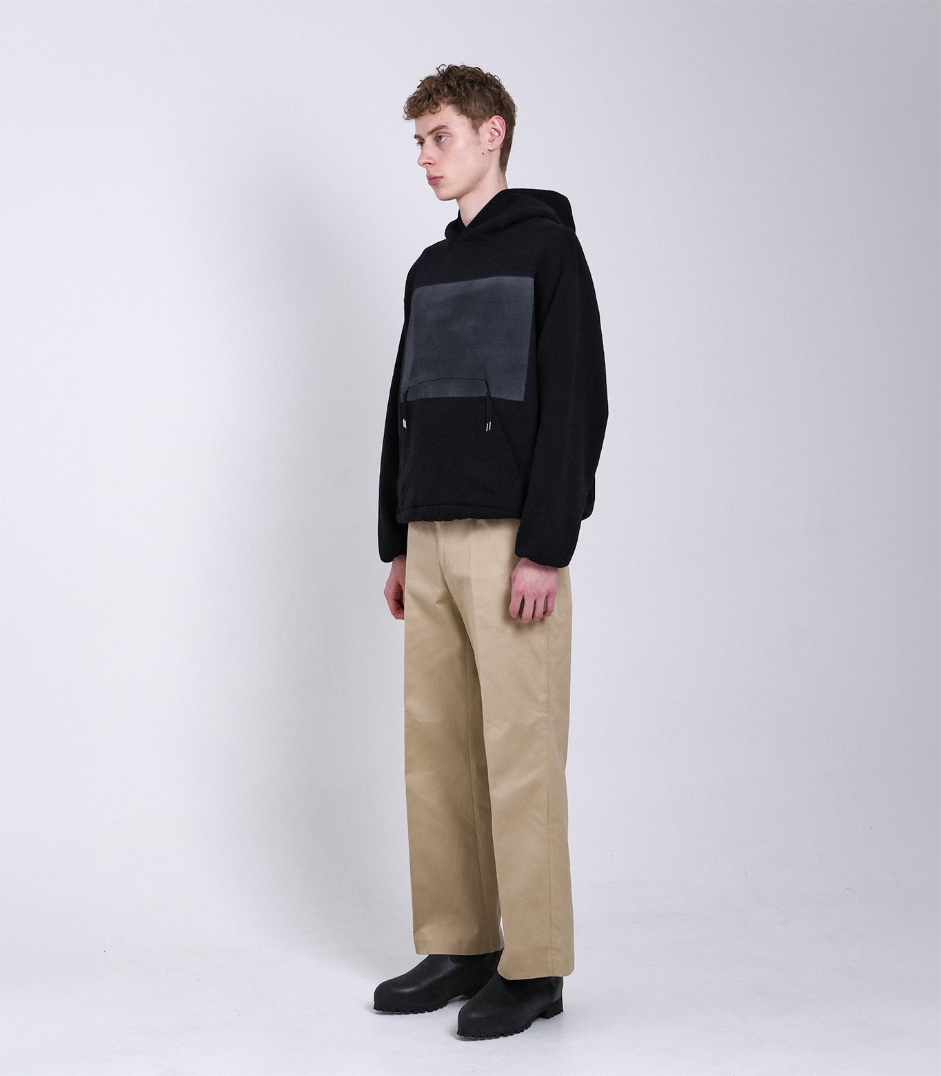 THE SWEAT HOODIE - BLACK(FLOWER) - TANAKA