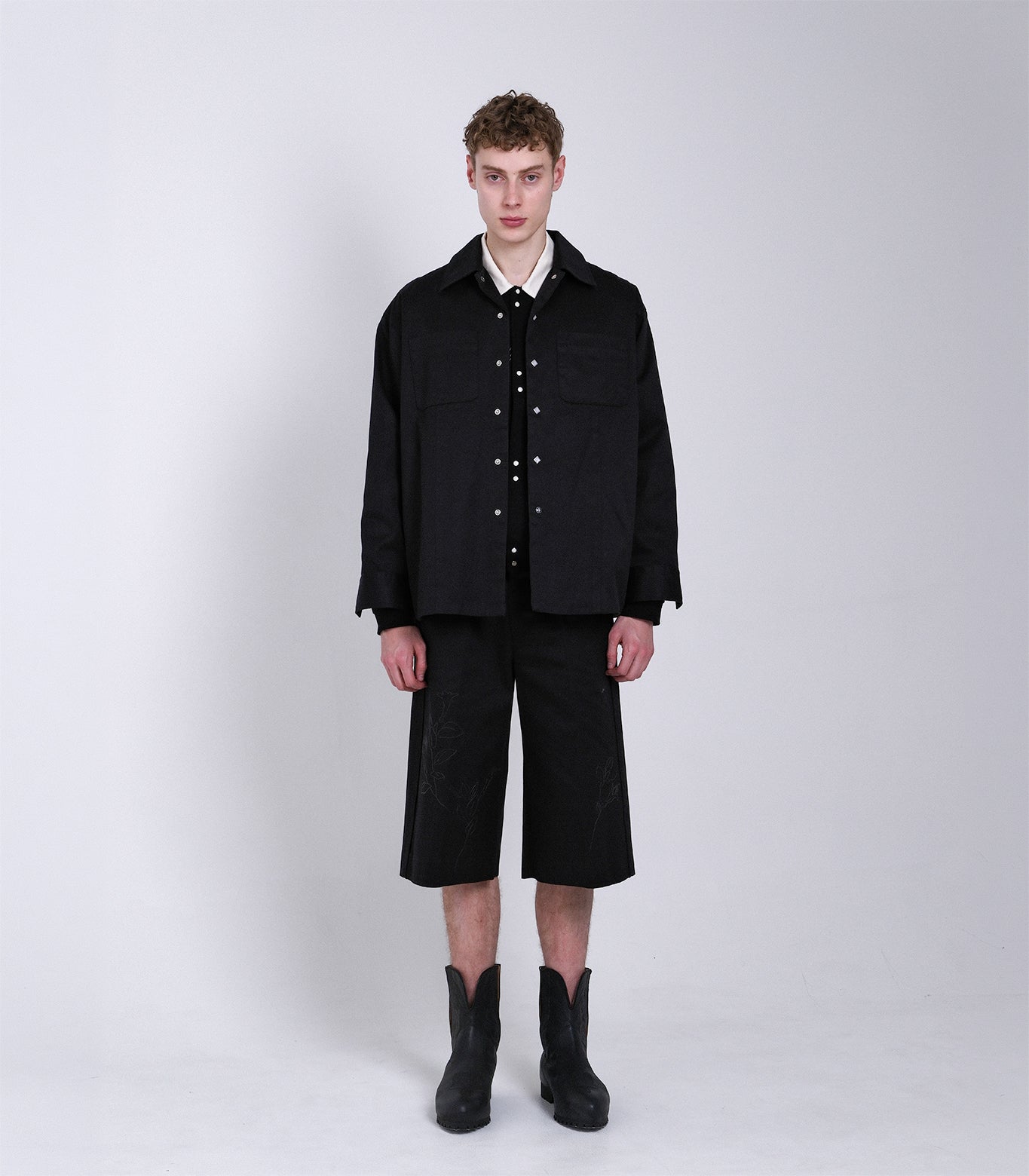 OVERSHIRT - BLACK - TANAKA