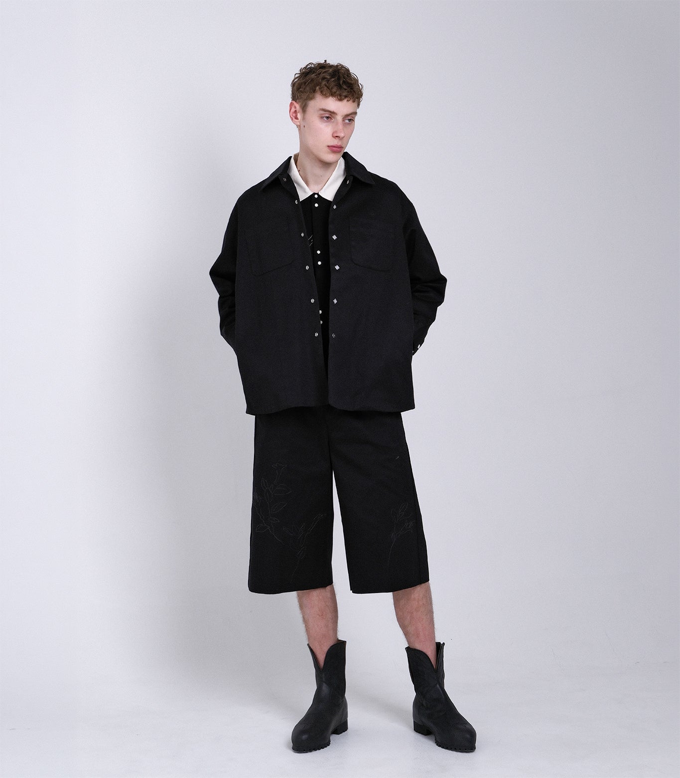 OVERSHIRT - BLACK - TANAKA