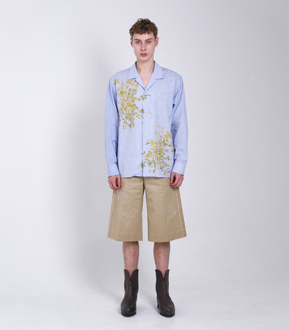 THE SHORTS - KHAKI (EMBROIDERY) - TANAKA