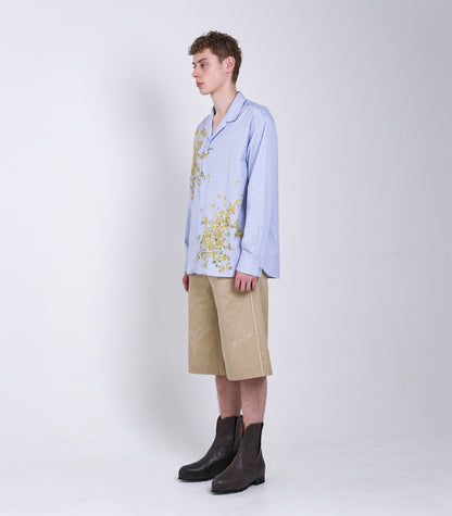 THE SHORTS - KHAKI (EMBROIDERY) - TANAKA