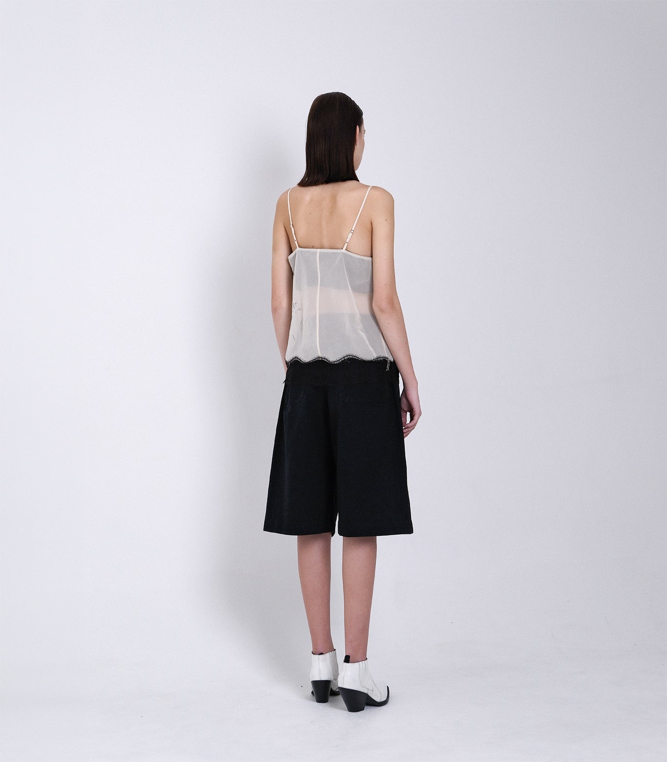 COMBI-CAMI TOP - NATURAL (EMBROIDERY) - TANAKA