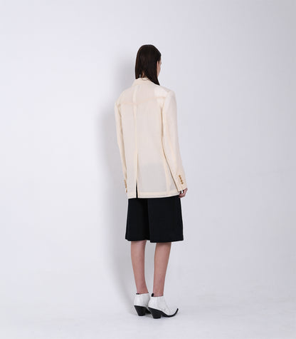SCULPTURE JACKET - NATURAL - TANAKA
