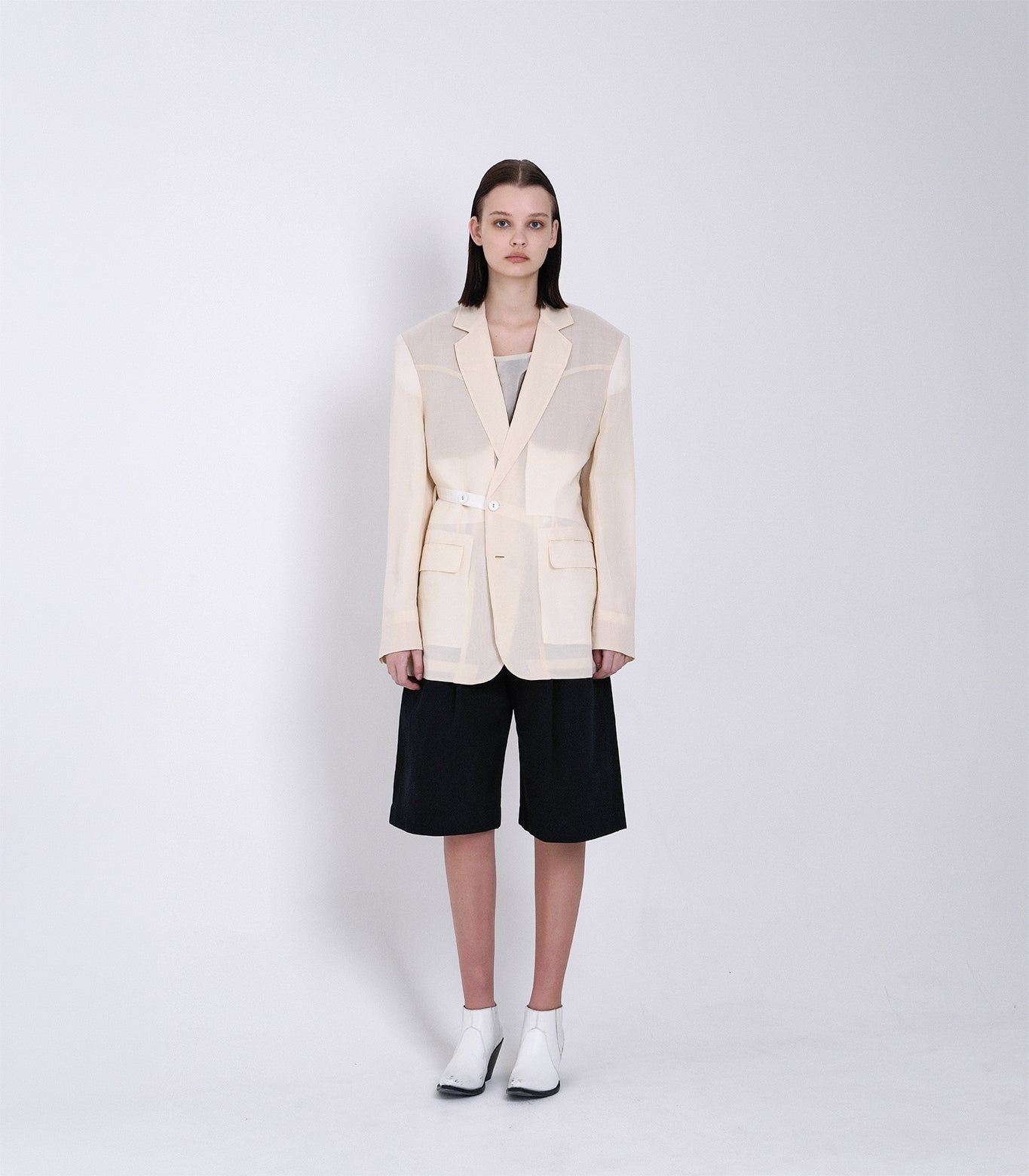 SCULPTURE JACKET - NATURAL - TANAKA