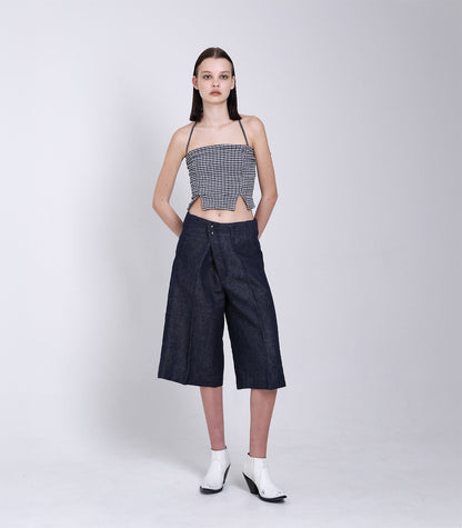 THE SHORTS - INDIGO LINEN - TANAKA