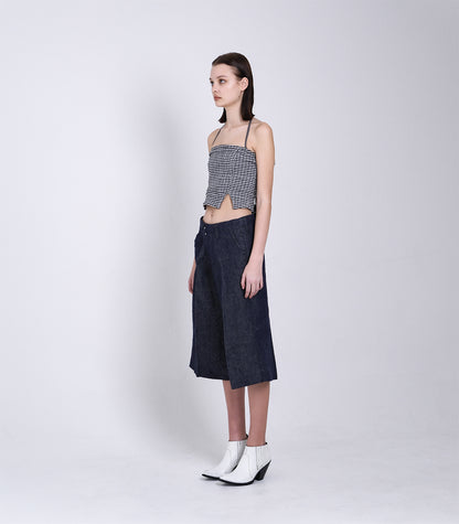TUBETOP - BLACK GINGHAM - TANAKA