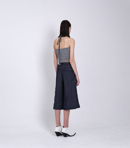 THE SHORTS - INDIGO LINEN - TANAKA