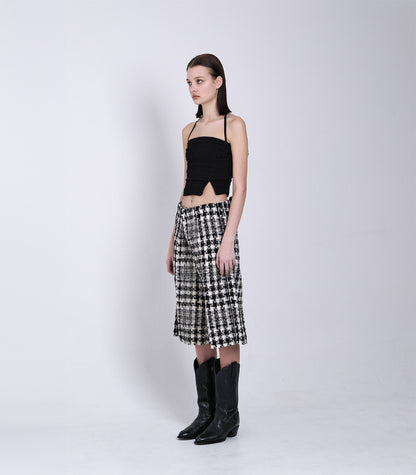 THE SHORTS - BLACK CHECK - TANAKA
