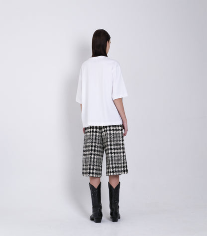 【 Coming Soon 】BOXY TEE - WHITE (EMBROIDERY) - TANAKA