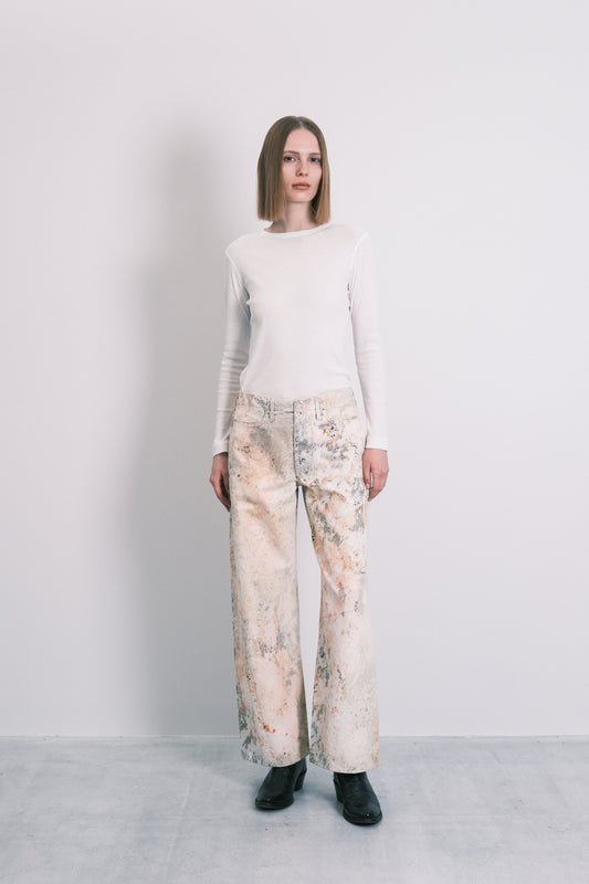 BOY JEAN TROUSERS - MARBLE