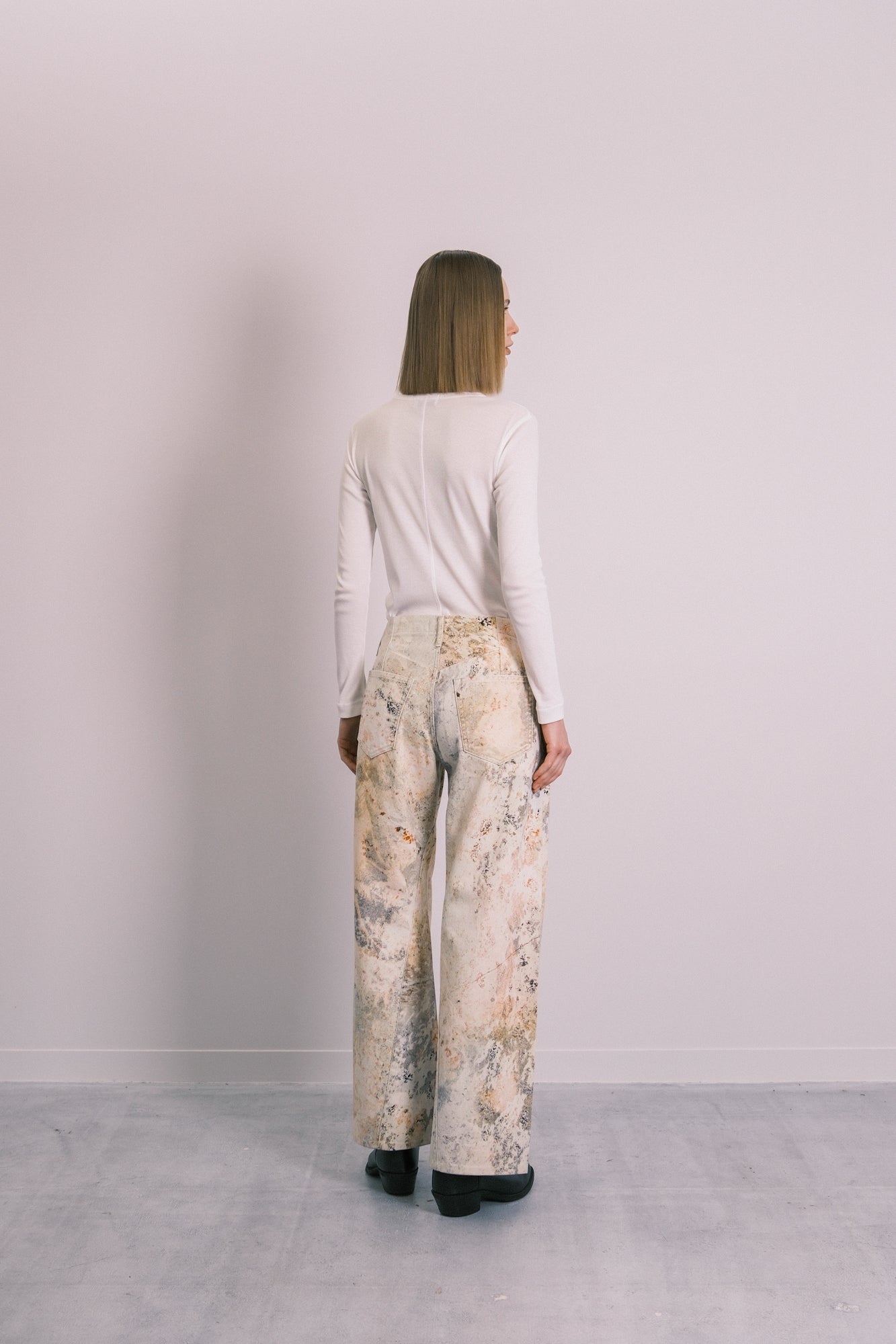 BOY JEAN TROUSERS - MARBLE