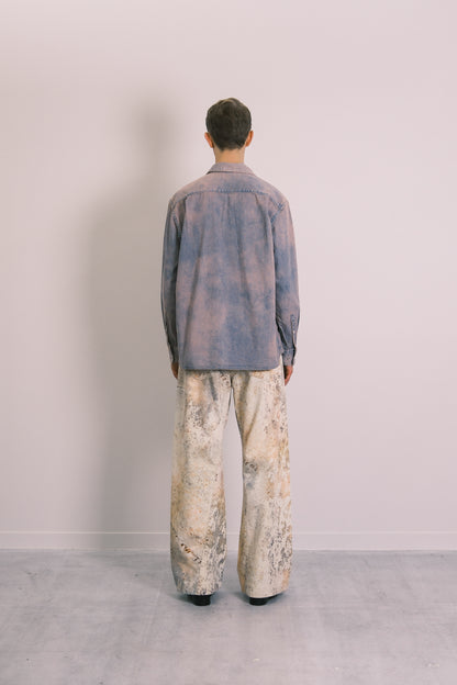 THE SHIRTS - BLUE STRIPE (FLOWER)