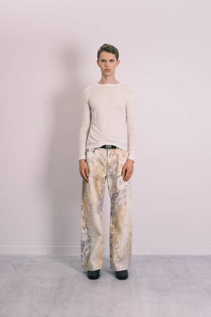 BOY JEAN TROUSERS - MARBLE