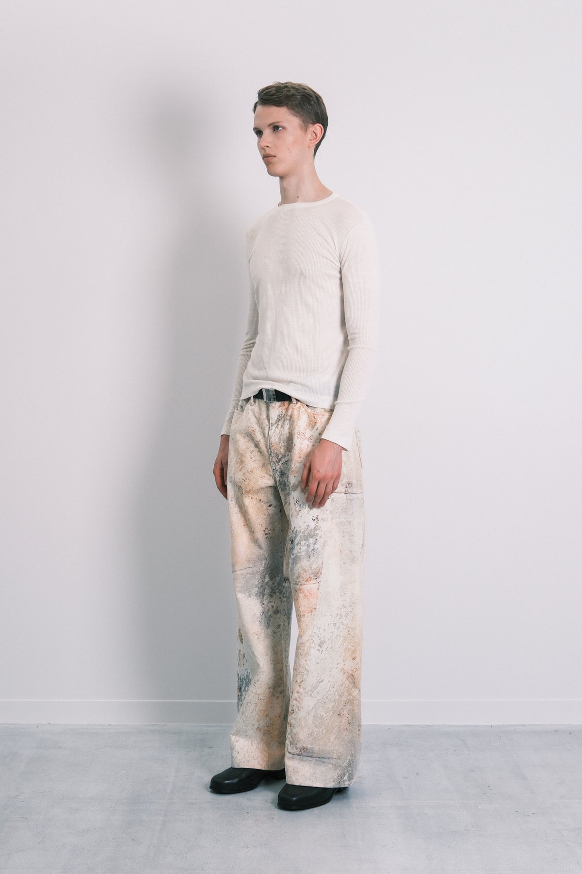 BOY JEAN TROUSERS - MARBLE