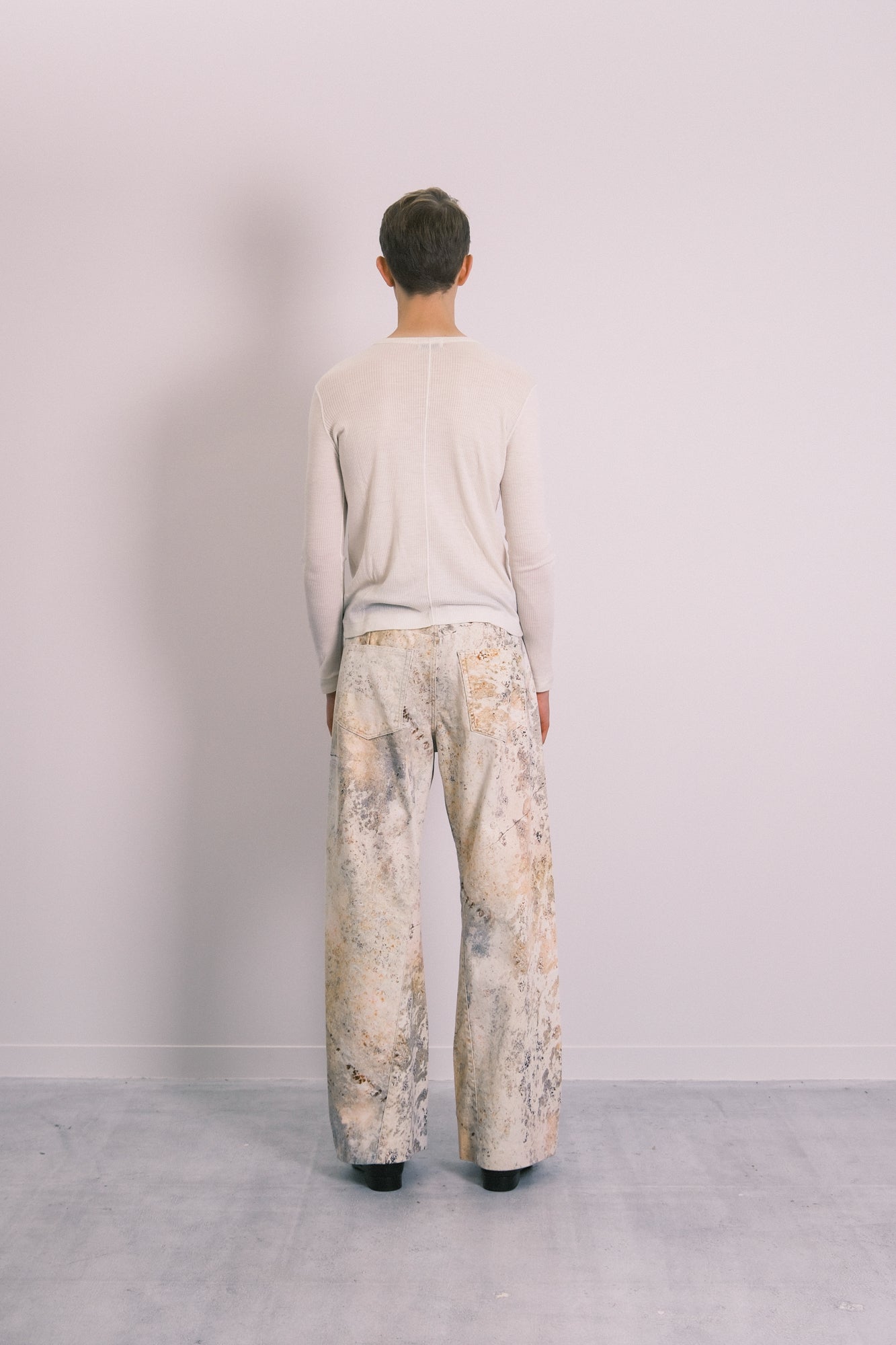 BOY JEAN TROUSERS - MARBLE