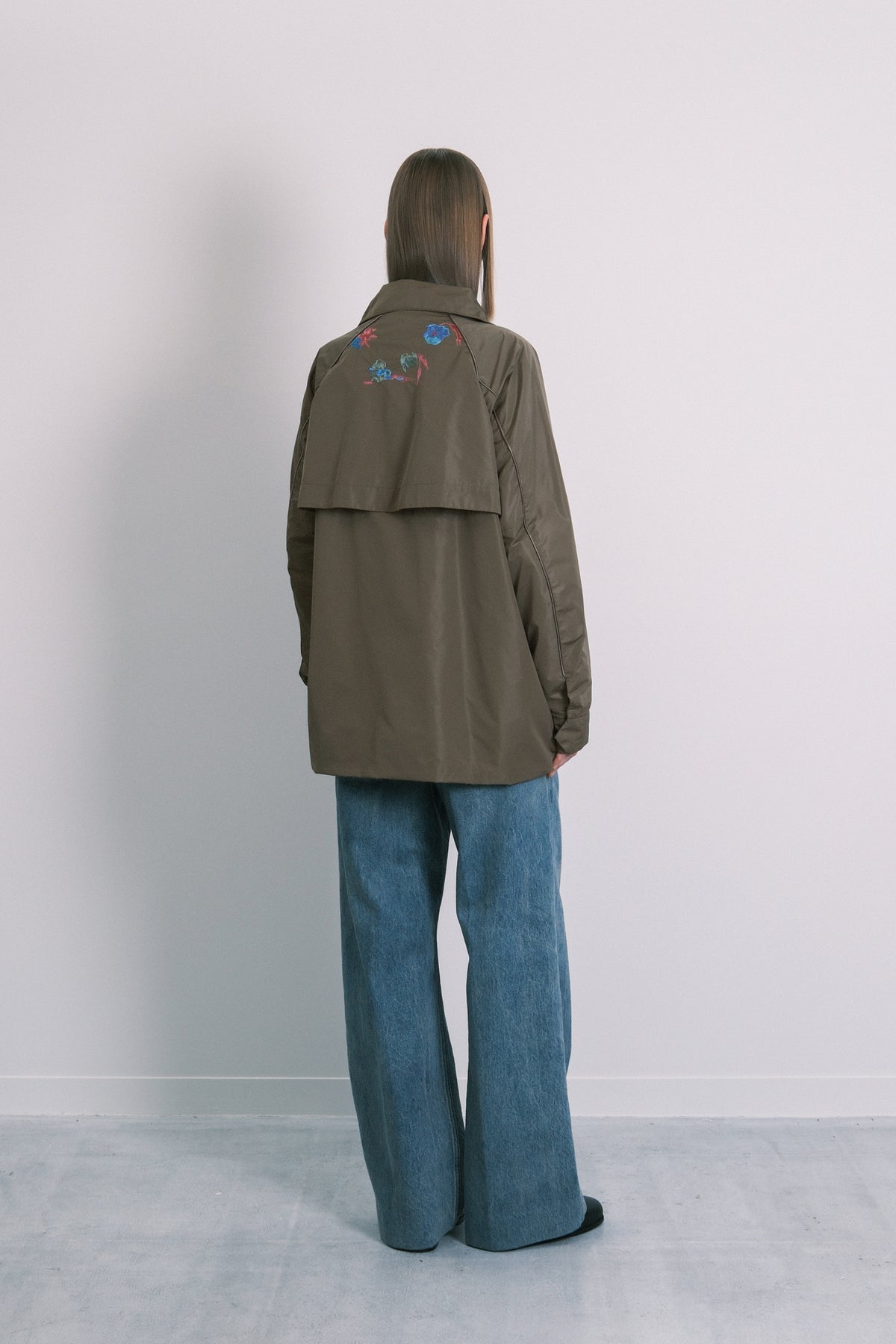 TRACK HALF COAT - SAGE(FLOWER)