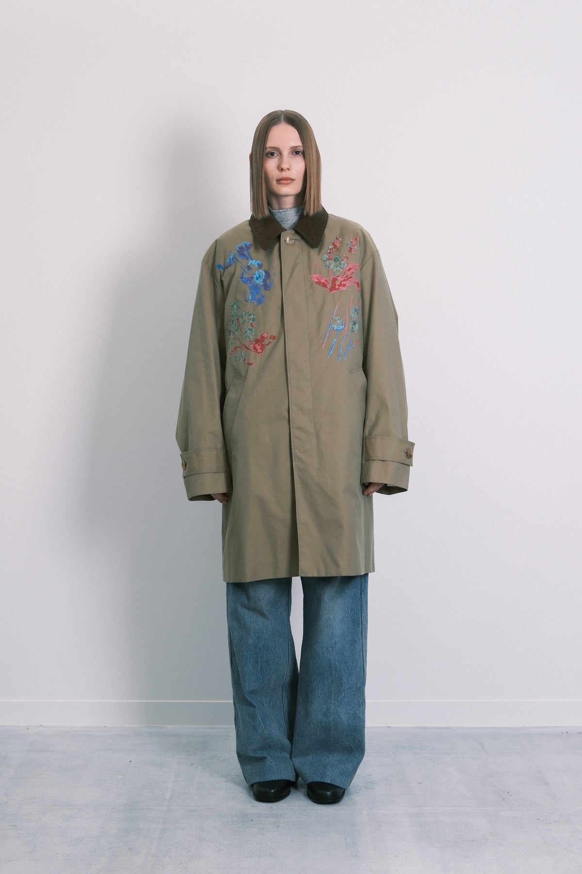 MAC COAT - SAGE(FLOWER) - TANAKA