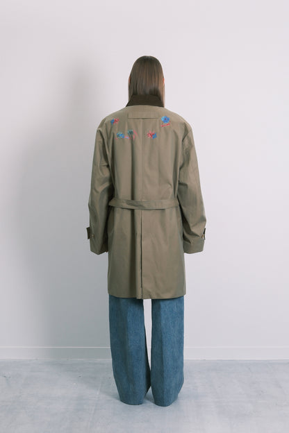 MAC COAT - SAGE(FLOWER) - TANAKA