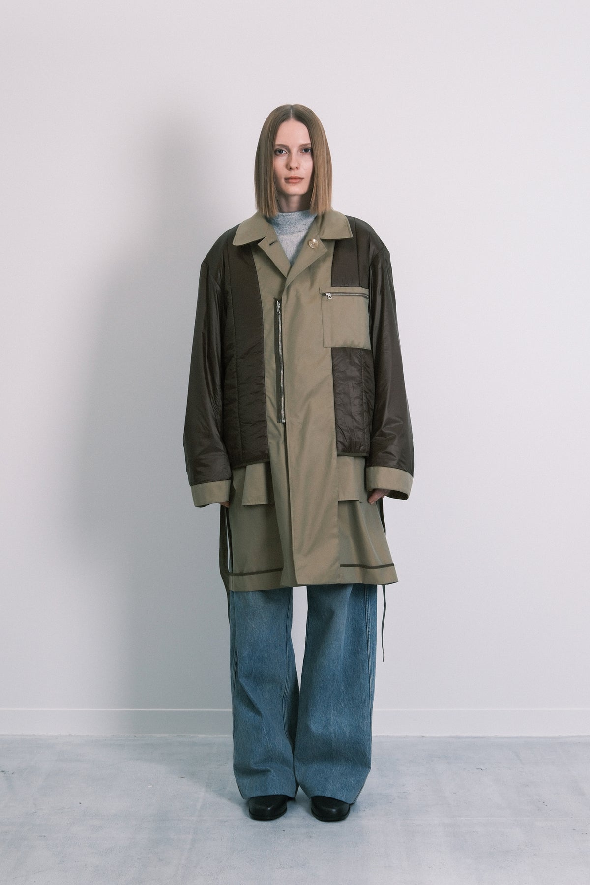 MAC COAT - SAGE(FLOWER) - TANAKA