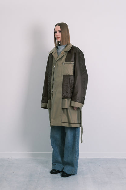 MAC COAT - SAGE(FLOWER) - TANAKA