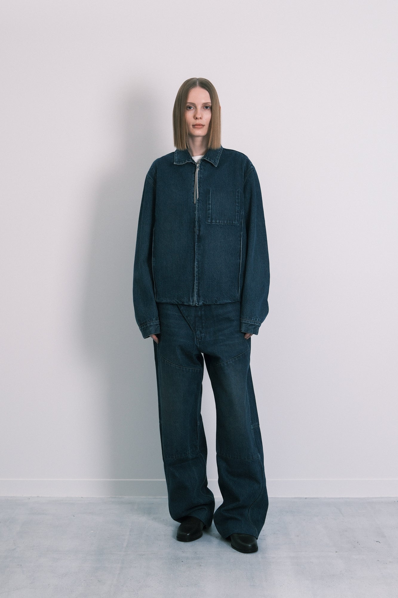 UTILITY JEAN JACKET - DARK BLUE