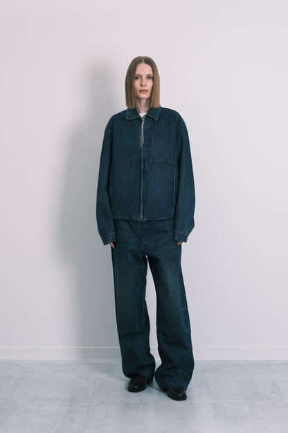 UTILITY JEAN JACKET - DARK BLUE