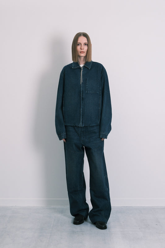 UTILITY JEAN JACKET - DARK BLUE