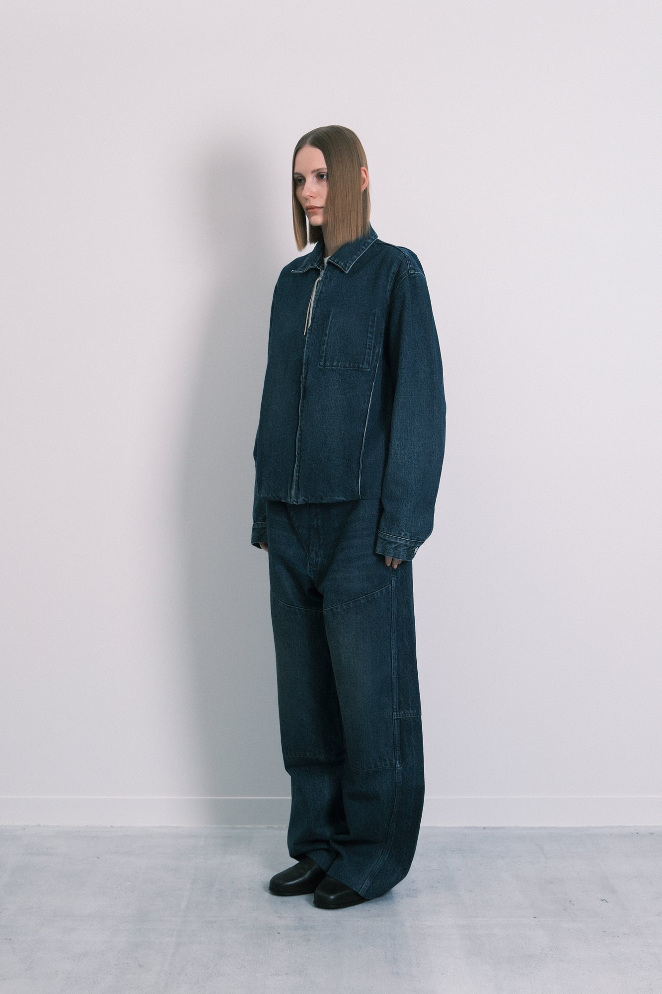 UTILITY JEAN JACKET - DARK BLUE